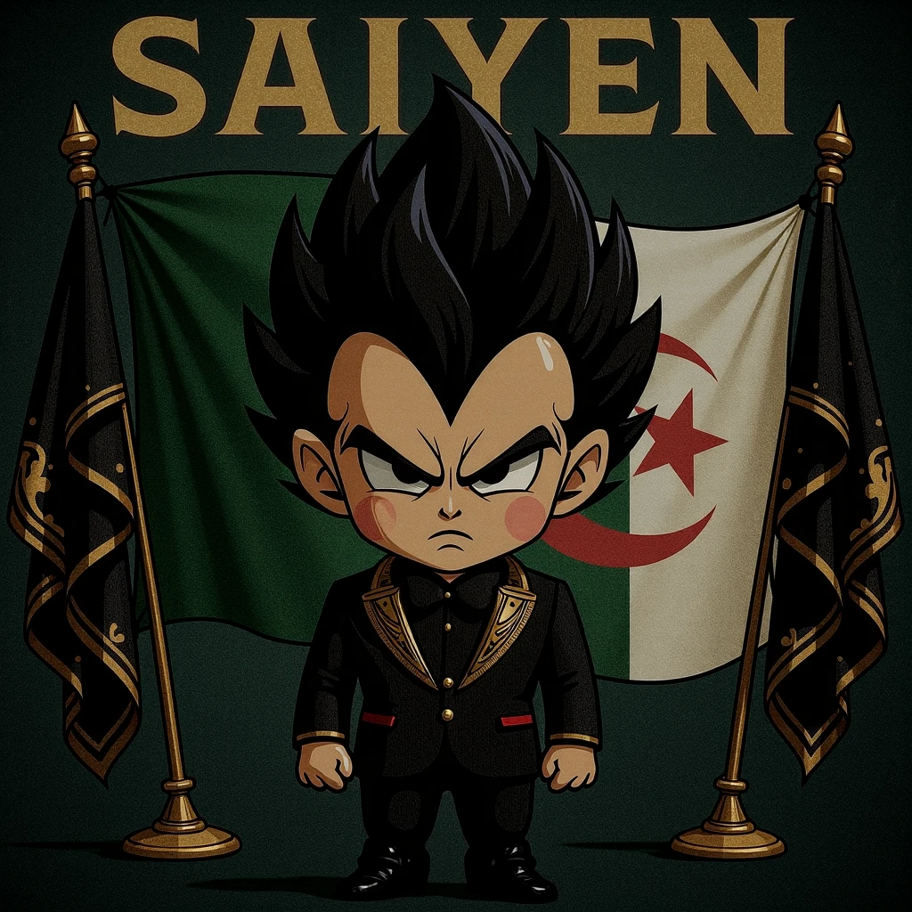 Anime image with clothes in the color of the Turkish flag