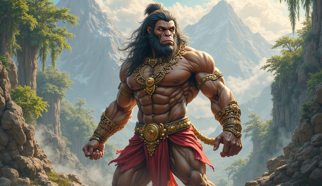 Animatic image of Hanuman ji