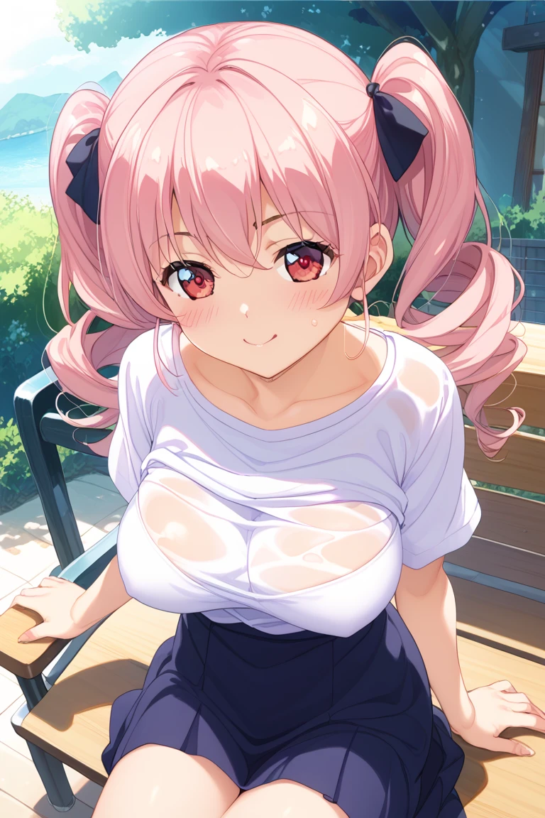 {{{smaller breasts}}},whole body,pink hair,cure happy,{{fulll shot}},nsfw,sASCIIscore_9, score_8_up, score_7_up, 1 boy.1 girl, nurse, natural breast, showing breast, topless, pink nipples, {{{nursing handjob}}}, morning light,, cum on penis, 