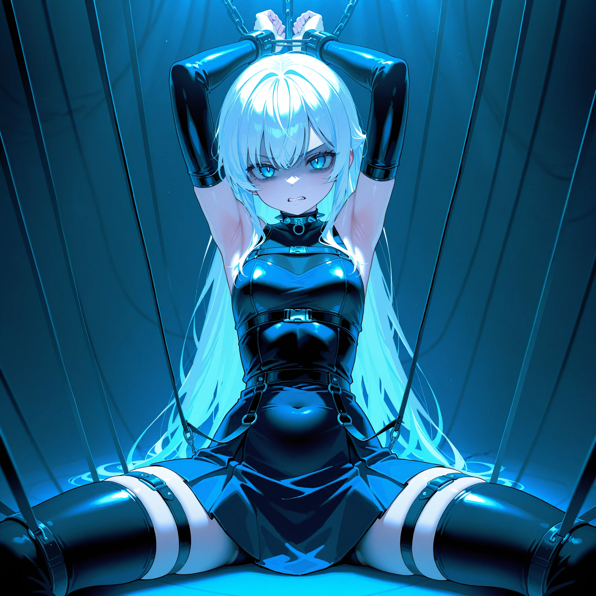 Miku, naughty expressions, naughty smells, erotics, sitting poses, stockings, brainwashing, red eyes, black clothes, evil smiles, dark aura, evil aura, dark household, brainwashing clothes,