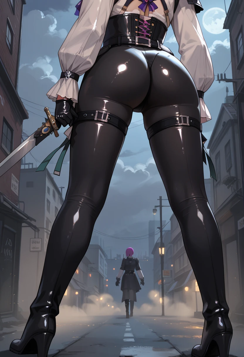 busty bimbo german ss soldier, confident stance, (model), lace detailing, classy, sophisticated, dangerous, ((wermacht)), iron cross emblem, (((german))), (fit), (german facial features), mostly naked, (german body shape), glossy eyes, ((((beautiful)))), looking straight, sexy, (serious expression), stoic, ((european)), ((hyper sexualized)), raunchy, hourglass body, ((sexy)), (((from behind))), ((over the shoulder)), ass focus, holding a maschinengewehr gun, ((perfect)), (feminine), walking dramatically, hip sway, gold belly chain, german frilly micro leather corset, german frilly leather thigh highs, german frilly leather sleeves, german frilly leather breast curtain, german frilly high rise leather thong, micro leather billowing cape, german helmet, voluptuous round juicy breasts, voluptuous strong ass, strong thighs, sexy hips, full shapely body, curvy, ornate german jewelry, vibrant aura, smooth shiny skin, (sexy lighting), german background, smooth clean lines, ultra textured, highest resolution, maximum quality, max detail, vivid colors, max texture, energetic composition, dramatic lighting, crystal clear, depth perspective, high contrast, seamlessly blended, photorealistic, chromatic aberration, subpixel precision, bokeh effect depth art, anamorphic perspective, hdr high dynamic range, spectral color graded, photometric lighting, motion lines