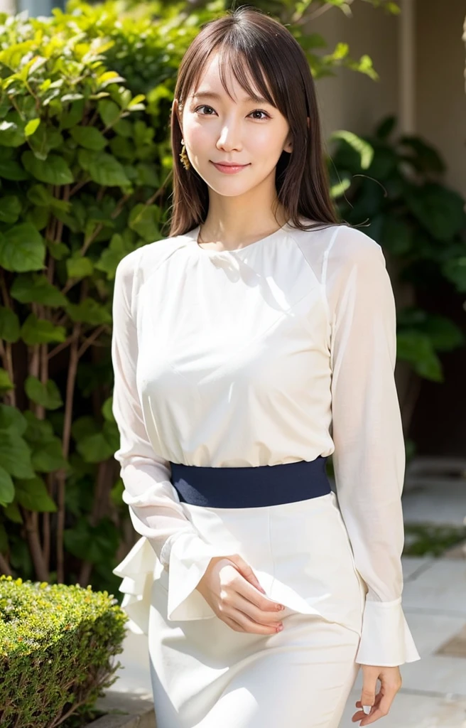 Top-quality Realistic,Official art,Highly detailed CG Unity 8k wallpaper,ultra-detailliert,hight resolution,Physically-based rendering,Magnificat,finely detail,masterpiece,Best Quality,ultra detailed,Mature beauty,Beautiful women,1girl,moist lips,sexy lips,Sexy smile,Gentle smile, 20 years old, Beautiful bare skin,Smooth bare skin, big well-shaped breasts, beautiful cleavage,beautiful Mature body,swept bangs,(Medium hair:1.3), beautiful detailed eyes,model shoot style,Japanese Idol,Full-body,((Sunflower street blooming on both sides)),BREAK, ((Ao dai with side slit:1.3)),(vietnamese national costume),Standing model pose,Delicately expressed eyes,cute smile,walking model pose,crossed arms,((Extreme close-up)),shoot from above,