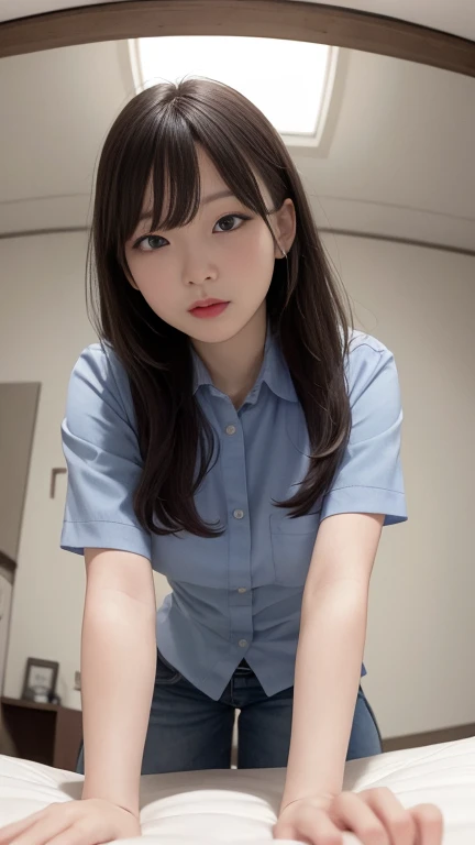 40-year-old Japanese woman、Black Hair、Hair is very short、Twin tails、Hatsune Miku Costume、Headphones、Flat Chest、Realistic photos、Realistic、8K quality、expensive、No bangs、Cafe Terrace、High resolution, Highest quality, Anatomically correct, Winner of numerous awards, Ultra high definition,