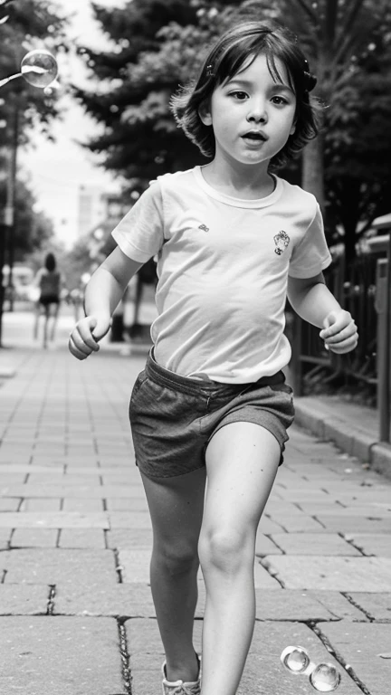 ((Running)), ((Child)), (Holding something), Someone is chasing