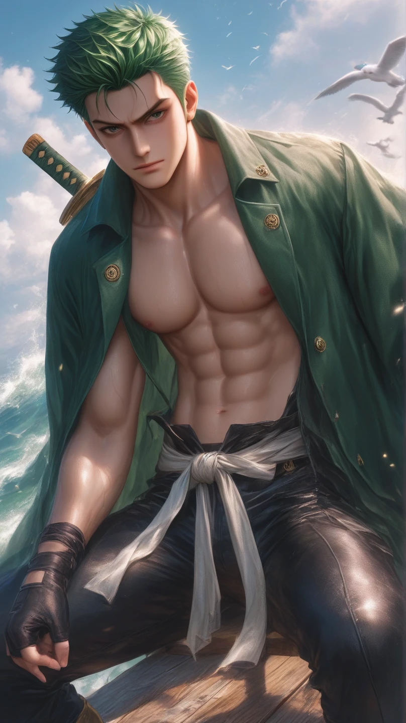 Jotaro joestar, with the traces of ancient Japanese paintings