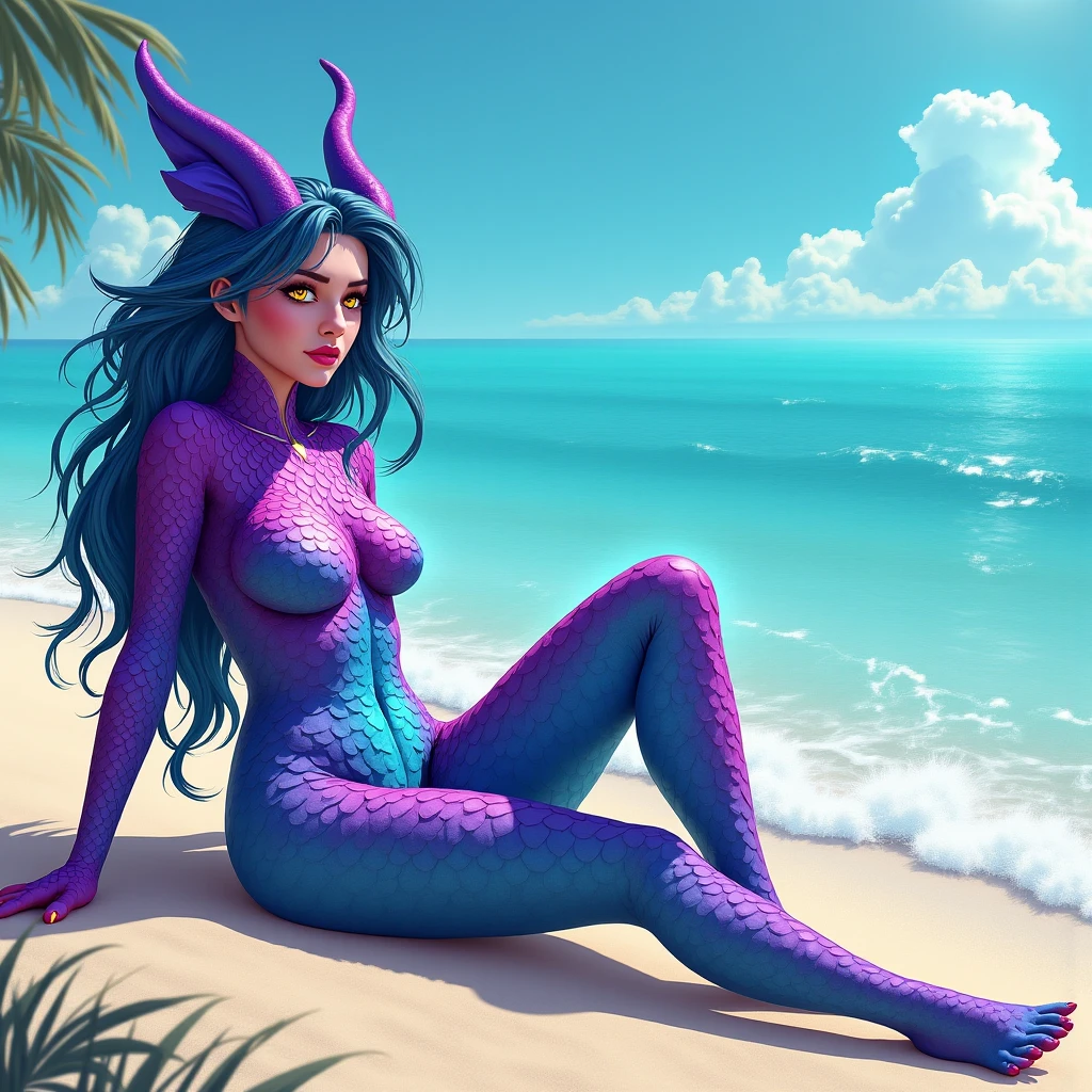 an extremely talented impressionist painting of mature AurothDOTA wyvern in a bikini, beach scene, water, sunlight, detailed scales, sleeping, eyes closed, curvy, light blue mane, uploaded on e621, nsfw, questionable content, small breasts, scalie, flat chested, soft, squishy, wings, wyvern, tail, sleeping, presenting pussy, vaginal secretions, creampie, excessive cum, free use, free use bodywriting, tally marks on butt, sleepeace