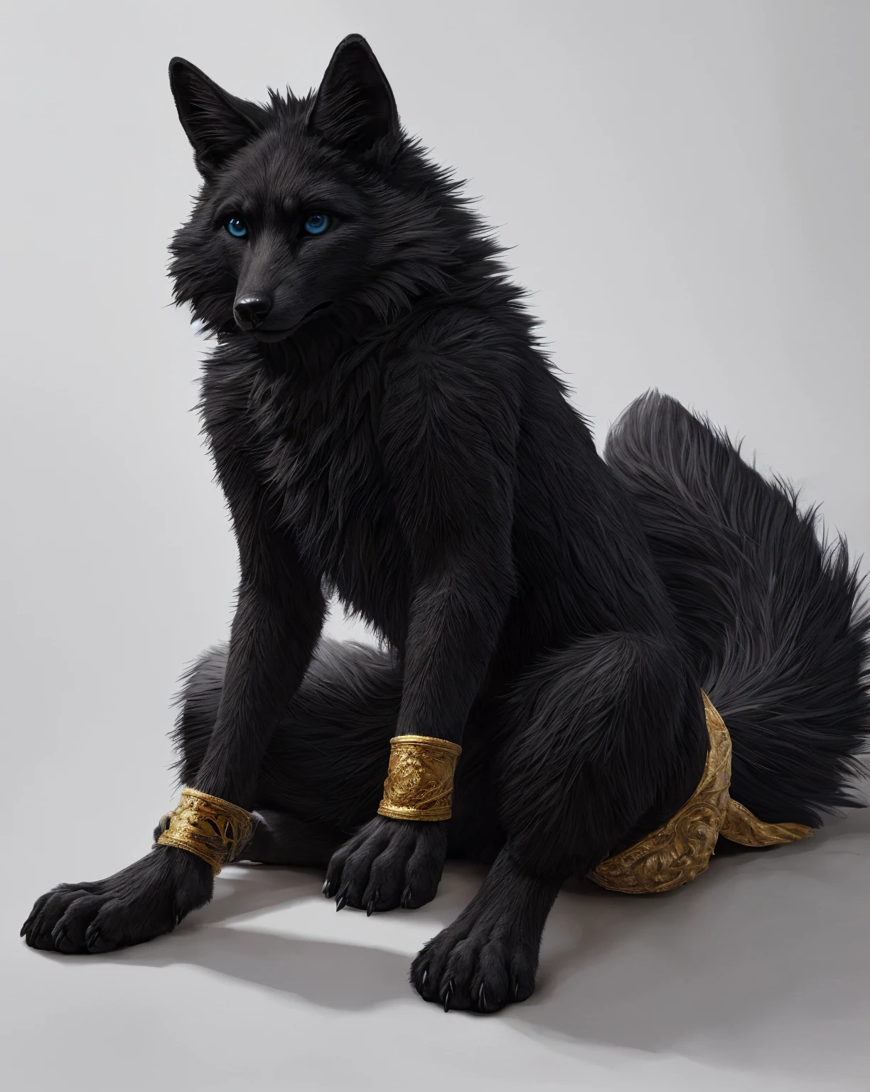 Imagine a mesmerizing character brought to life in a full-body portrait from a side angle, meticulously rendered with hyper-realistic detail. Capture the character's enchanting allure as they emanate a sense of mystery and grace."