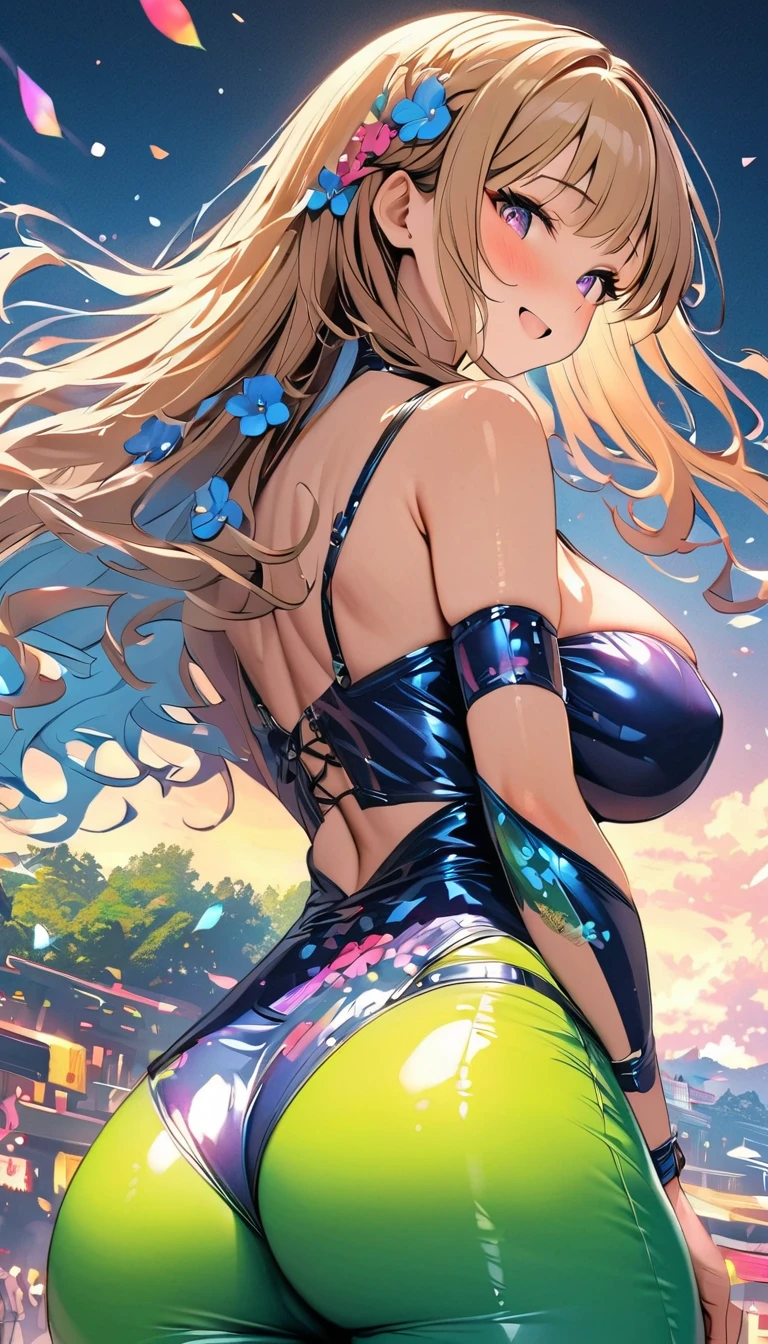 Best quality, solo, big boobs, tight bikini, big butt, NSFW, no bikini top