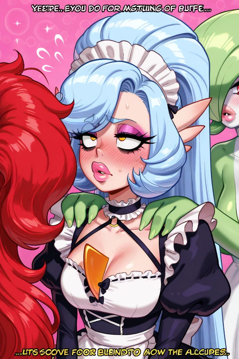 crisp image, score_9, score_8_up, score_7_up, source_anime, 1girl, green hair, glossy skin, sweaty skin, oiled skin,huge breast, ahegao expresion, huge white cock, big white cock, BWC, gangbang, white men masturbating, massive balls, beautiful white twink girl,, flaccid cock, bride, tanlines, red skin, blush, perfect blue eyes, realistic, 2 white men, shaved hair, bubble butt, pop , black lipstick, makeup, he is wearing black lingerie, messy, looking at viewer, ahegao, head back, loving, makeup, huge breasts. dog collar, bimbo lips, black lipstick, deep purple eyes, goth girl, perfect makeup, sweaty, wet, painting style, 1dk, stripper dress, sport gloves, metal trim, metcage, deepthroat, irrumatio, tongue out deepthroat, passionate deepthroat, strings of drool, gagging, suffocating, asphyxiation, struggling, eye contact blowjob, hands around penis, stroking penis, handjob blowjob, tears, eyes rolling up, eyes rolling back, painful deepthroat, sweating, exhausted, deep oral penetration, forced down, hand on head,