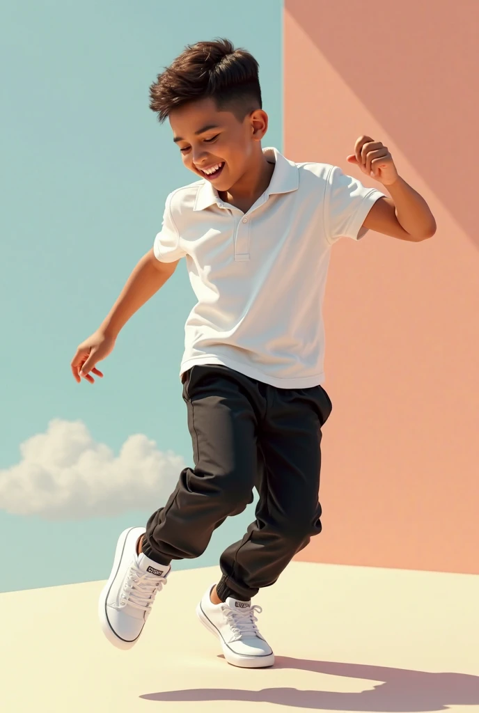 Black riding a skateboard with 4k quality
