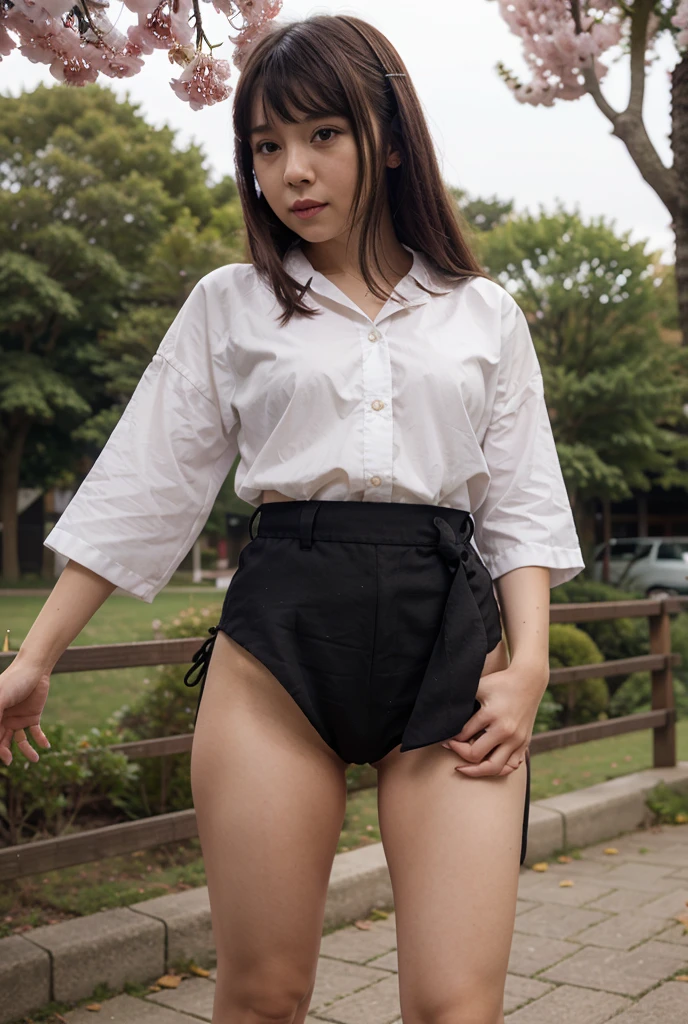 photorealistic,masterpiece, best quality,ultra-detailed ,japanese girl,19yo,cute,((takes off her panties and shows her vagina)),she takes great pleasure in showing off her vagina to viewer,latest sensational fashion,black hair,small breast,very happy,very slutty,outdoor,Niigata,Japan,
