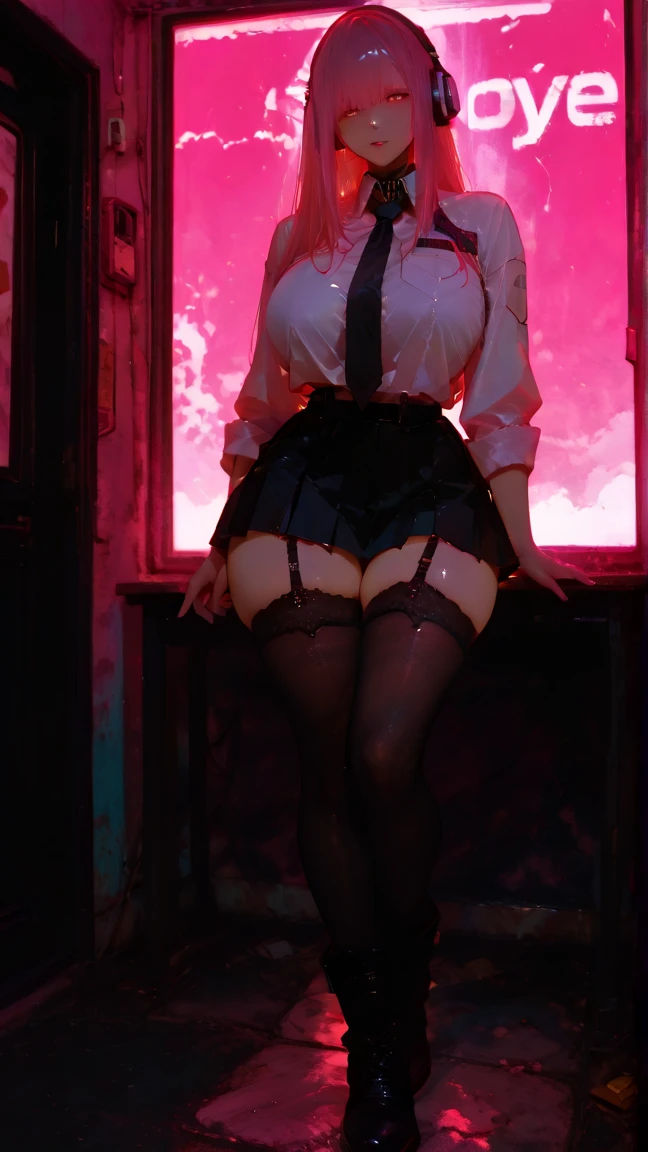 girl with short bob hair,Red eyes ,A shining heaven,Walking in heaven