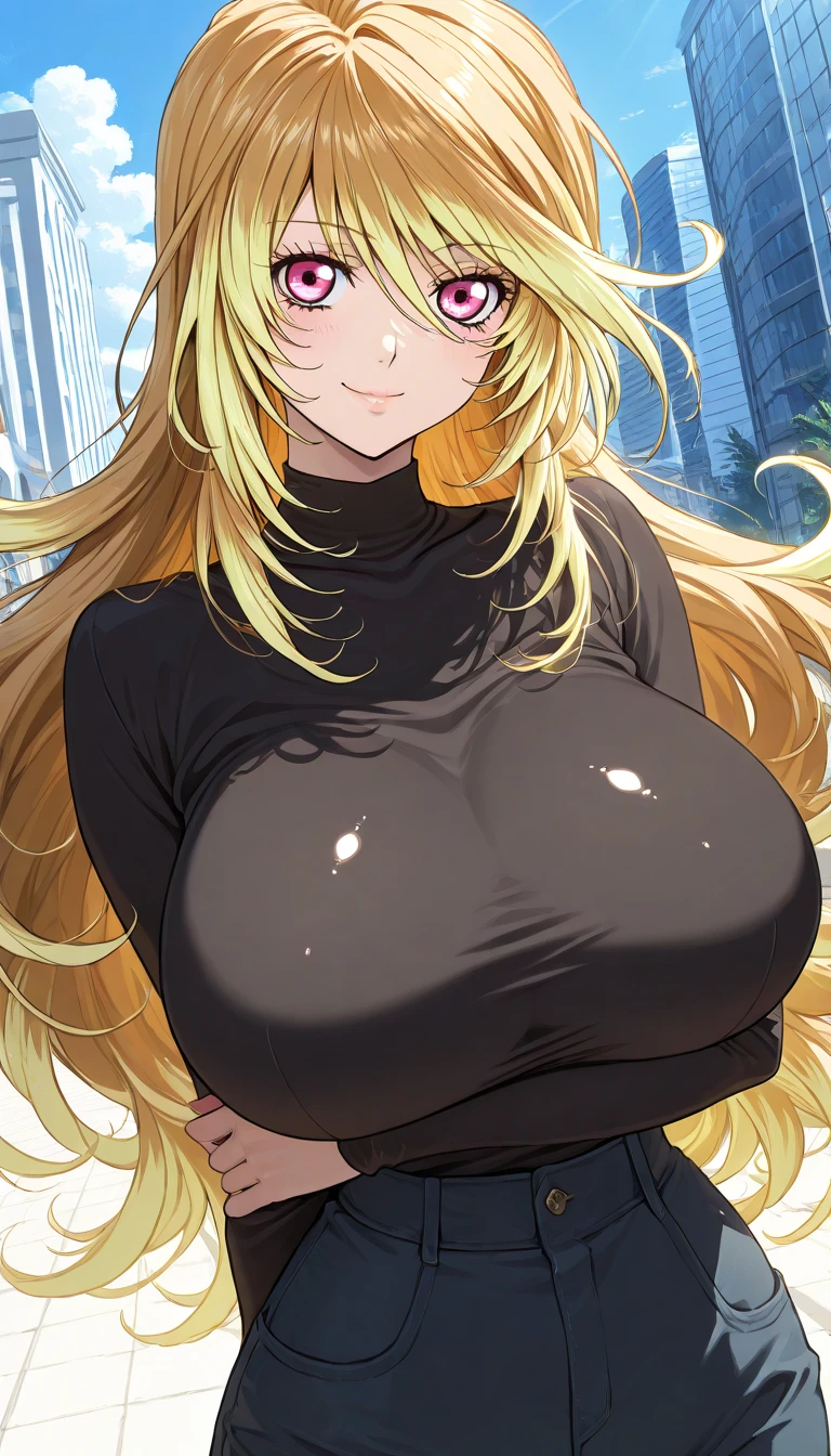 Blonde Hair, blue eyes, 
(masterpiece:1.2), best quality, Game CG,high_detailed,Extremely_detailed_CG_Unite_8K_wallpaper,illustration,High resolution,absurd,View, curtain, Light Particles,
(1 Girl), (portrait), Mature women,, classroom, (teacher:1.3), 
beautiful fingers,Nice long legs,Beautiful Body,Beautiful nose,Beautiful character design, Perfect eyes, Perfect face,
Set, Black over-the-knee stockings, Pencil Skirt, (Black tights), necklace, lipstick, 
permanent, looking at the audience, breast, (gigantic breast:1.2), (Smile:0.8), Place your hands on your chest, Adjust hair, long hair,  Lend a helping hand, cleveage,