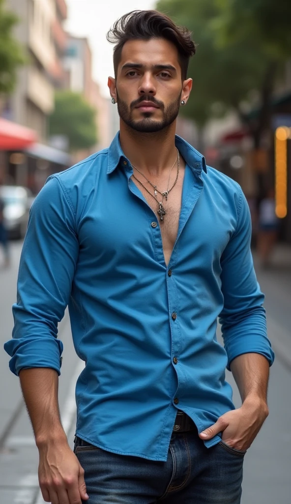 (Portrait of Moroccan guy), muscles, dimples, steamy, tearing off shirt, ripped holy jeans, sexy, alluring, gorgeous eyes, smiling, opalescent, Photoluminescence, fantasy, clear, Cinematic RAW photo, hyper real photo, ultrarealistic, dslr, soft lighting, high quality, reflections, photo, (sparkling) splashing rainbows, glistening, (iridescent), glimmering, sweaty body, dripping, (secret treasure in it), misty, mystical, enchanting, glittering, (masterpiece) (best quality) (detailed) (8k) (HDR) (cinematic lighting) (sharp focus) (intricate), many lights on rocks, dreamlike male, impressive fantasy man, bioluminescent, epic and stunning, magical environment, celestial, candles, romantic, veins, ((Ouarzazate in background)), (chefchaouen), 1 man, (((clear straight even bright eyes))), (((man has short hair))), flowing, glistening, kaftan, hoodie, riad fountain, glimmering, sweating, melting, shimmering, (masterpiece) (best quality) (detailed) (8k) (HDR) (wallpaper) (cinematic lighting) (sharp focus) (intricate), exotic lights, Moroccan candles, sunrays, ((riad pool in background)), Ouzoud waterfalls, sand, palm trees, opalescent, glowing desert flowers, Fujifilm XT3, photographed on a Kodak Retina II Sanyo Xacti VPC-CA6, 50mm lens, HDR, hyper-realistic, colorgraded