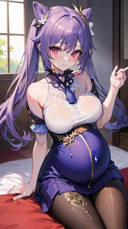 masterpiece, best quality,Super detailed,
Anime cute art style,Super detailed face,
Perfect anatomical structure,Full fingers,
whole body,Pillow Lantern,
1 hot girl,
#11: Messy Curly Charming Silver Long Hair,
Half open eyes,The pupils are heart-shaped,
Huge breast contours,Ruffle Impossible Dress,
Women's shirts,skirt,Pantyhose,Witch hat,
A teasing smile,Pregnant