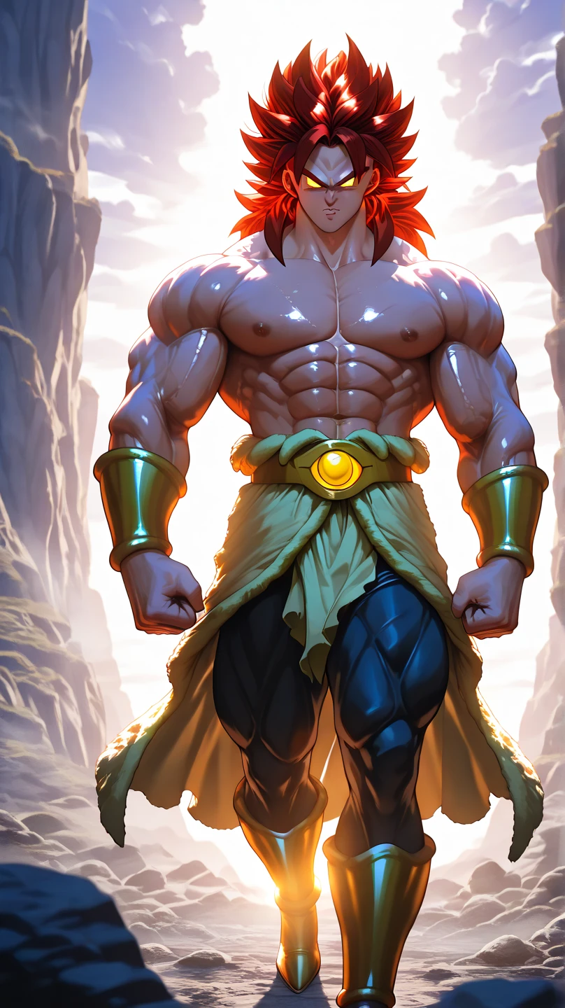 Majin Boo Dragon Ball Super , full body, (((super strong, muscular, abs, bodybuilder))) colored, illustration, soft lighting, soft details, painting oil on canvas, octane render, HDR, trending on artstation, 4k, 8k, HD