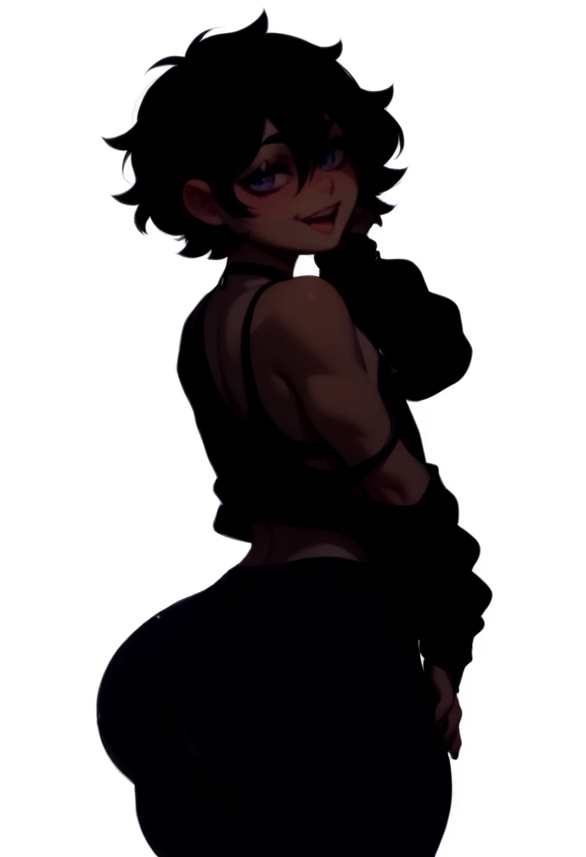 enderwoman from Minecraft showing butt side view left