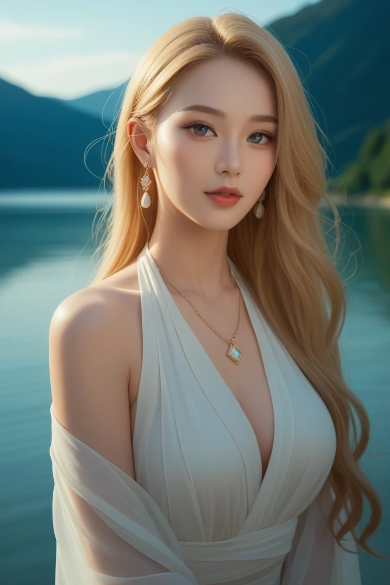 Masterpiece, Best Quality, Extremely Detailed 8k, Ultra HD, Ultra-detailed, Highly Detailed, Ultra High Realistic, Ultra-realistic, Hyperrealistic, Hyperrealism, (1girl:1.5), (Solo:1.5), Anatomically Correct, (Detailed Realistic Skin Texture), (Realistic Big Breasts:1.35), Slender Abs, (Closed Mouth:1.3), Nsfw, Dynamic Pose, (Beautiful Pakistani Woman:1.7), slingshot micro bikini, (lying on back, lying on the sands:1.4), beach, blonde hair, blue eyes, topless,