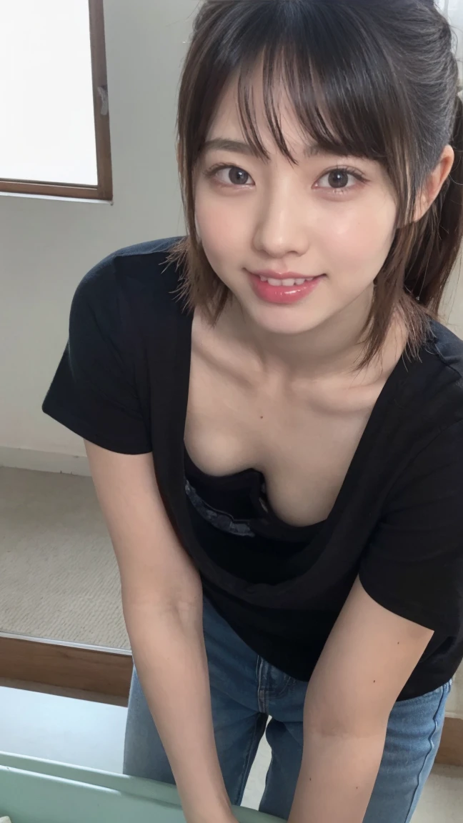 ((Best of the highest quality, 8k, Masterpiece: 1.3, raw photo)), Sharp focus: 1.2, (1 AESPA girl: 1.1), (Solo: 1.18), (realistic, photo-realistic:1.37), face focus, cute face, finely eyes, (Small breasts, flat chest, Thigh: 1.3), (full nude: 1.3), short messy hair, updo, (lying on bed: 1.3), garden, flower