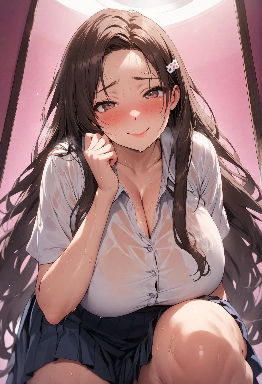 {{{{{16k,Ultra High-resolution realistic photograph of neat virgin elementary school girl's in loungewear as pretty as a actress in the sex lounge, Administering an aphrodisiac to a girl makes her look sweet and sexy, not like a girl. elementary school girl's erotic expression at the moment she loses her virginity, She was a pure elementary school girl, but with each stroke she grew to love sex, shaking her hair with a superb riding position piston, her body hot and musky and naturally vocalizing, the unknown sensation enveloping her and dyeing her naughty expression, just short of her first climax, The elementary school girl's sexuality is rising and her chest is so hot that she looks like she's about to go crazy}}}}},{{Extremely detailed}},{{{{{dye her cheeks flush and integrated her head pure small, thick lips, Enchanting thick gross idol's Lips}}}}},{{{{{the best glossy bang neat straight virgin dark hair}}}}},{{{{{Cute girlish underwear at the beginning of wearing a bra, but with deep and sexy cleavage that doesn't look like a girl's cleavage, She get more attractive and smoother her body, her expression and appearance are transformed into that of a pure, Her shame when her loungewear is rolled up exposing her body, Her white tits are so fluffy, and are depicted in great detail}}}}