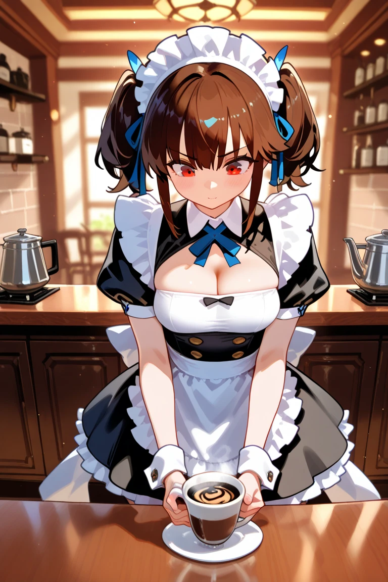 Eunectes, tetas grandes,  Maid uniform, , kitchen, Wet, the perfect body, , wet clothing, cooking