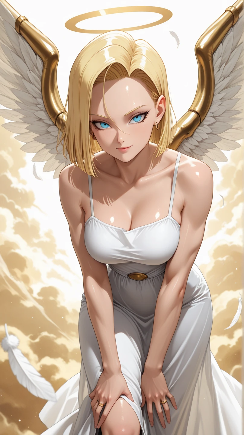 Goku girl sexy anime haven background Angel wings