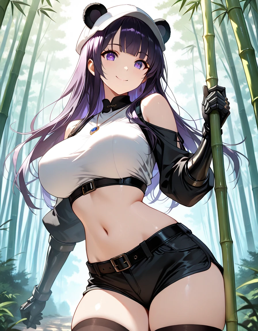 ((1 nakad adult woman walking in the river in a forest, fishing for fish with a rod)),(long black hair, smile)),((hairy pussy, very large pussy piercing, chest piercing)), ((big breasts)), belt on thigh,