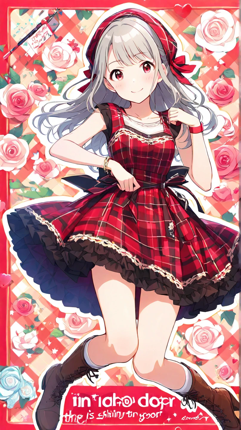 (Woman,gray eyes, medium wavy hair, small breasts, black hair), shy, blushing,1 girl, butterfly, dress, roses, laces, ribbons, silk, viewed_from_below,phlg, black hair, pink highlight, no bra,
