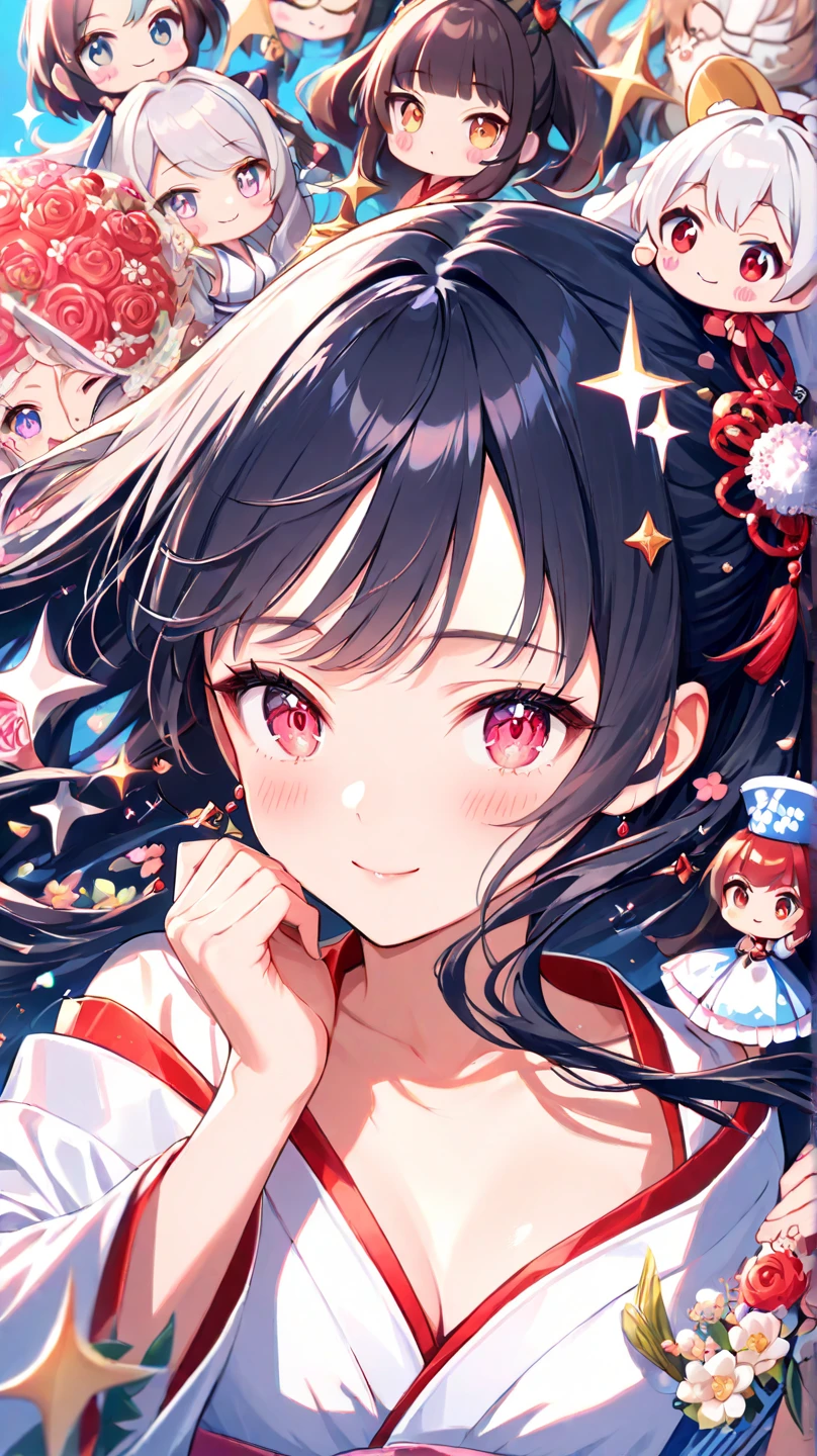 Swimwear、Sandy Beach、Beach、smile、red and white、Ocean、ribbon