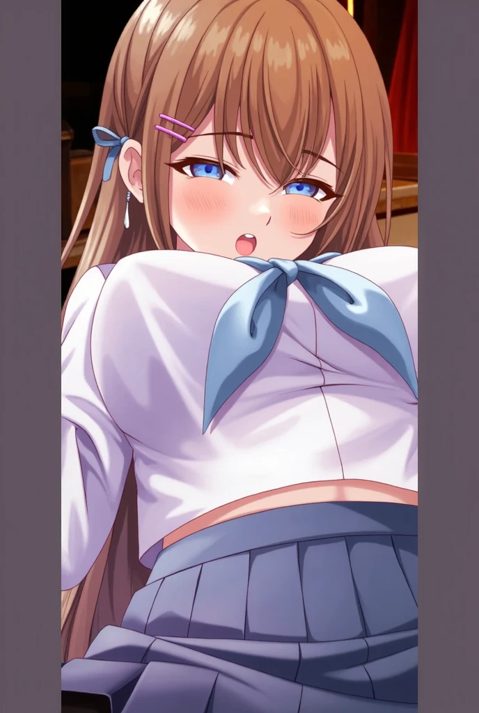 score_9, score_8_superior, score_7_superior, sauce_anime,
evaluation_Sensitive, bar counter，Holding a wine glass，Brown eyes，Wavy Hair，Hair Ribbon，Sexy Dress，(Front open skirt，)Browsing Caution，Cool expression，cool，Earrings，(((Big erect futanari，，)))，Spread your legs wide，Wicked Smile，Ahegao，Showing off your crotch，