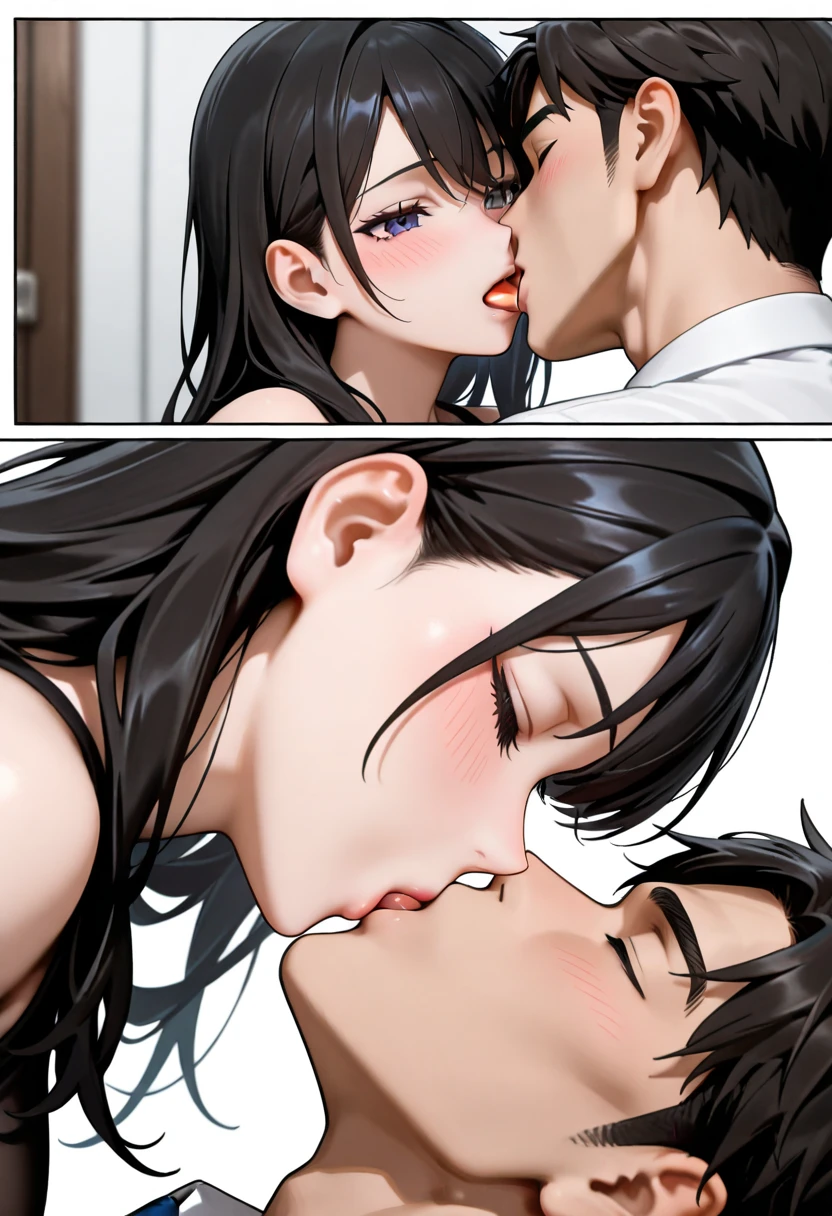 (masutepiece:1.5)、(top-quality:1.5)、(16k wallpaper:1.2)、(Photorealsitic:1.2)、(ultra-detailliert:1.2)、(超A high resolution:1.2)、(Multiple males touch a woman:1.5)、(A man and two women:1.5)、(sodden:1.3)、(Have sex with a guy:1.6)、(Mature woman who can spread her legs to a man:1.2)、(naked woman:1.3)、super-detaild skin、Detailed and clean eyes、Natural Color Lip、Semi-long bob hair、large full breasts、Red cheeks、Screaming、Looking Up、Inside the tool room、Seen from below