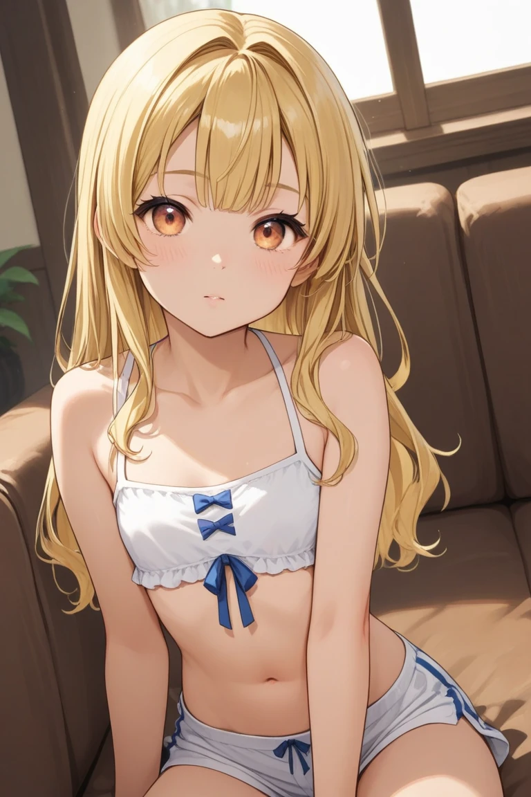Mahiru shiina, , blonde, (Yellow Eyes:1.3)、Twin tails,,blush,smile,Sea、Wearing a cute swimsuit,Daytime、Wear a swimsuit、Captivating thighs、Beautiful bare legs, Revealing swimsuit、bikini、School Swimsuit、Showing armpits
(masterpiece:1.2), highest quality, High resolution, unity 8k wallpaper, (shape:0.8), (Beautiful and beautiful eyes:1.6), Highly detailed face, Perfect lighting, Extremely detailed CG, (Perfect hands, Perfect ???????),