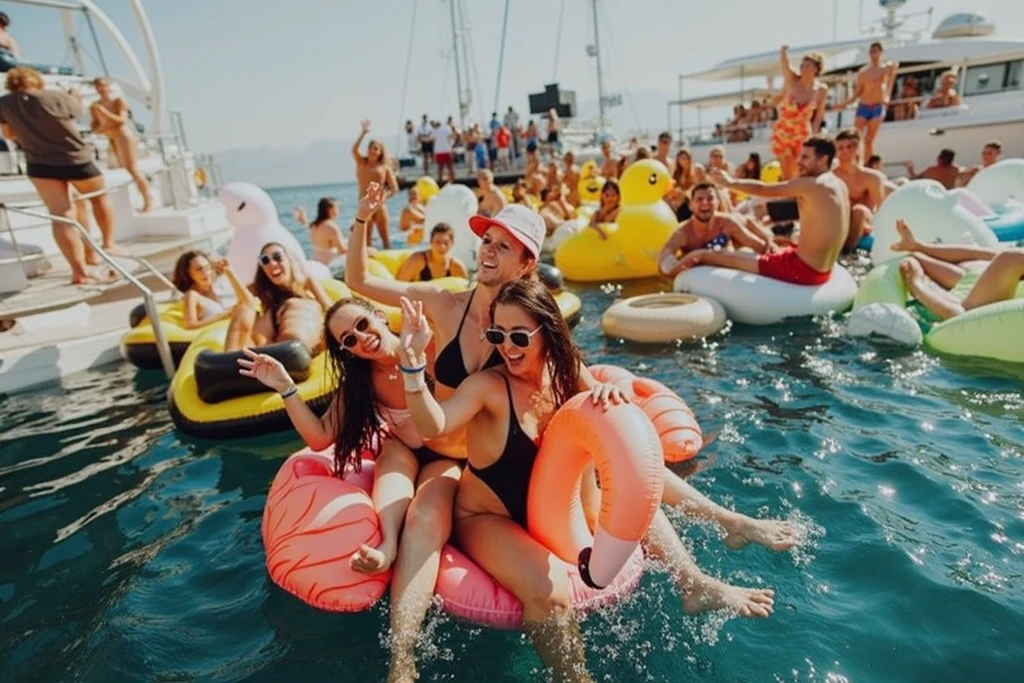 ((Highest quality))、((masterpiece))、(detailed)、((Photo Quality))、Middle-aged women、40-year-old woman、Perfect Face、Party at sea、On boardパーティー、Nude Party、Open sea、blue sea、maritime、A large group of men and women、Perfect male genitals、((Behind her are dozens of naked men and women.))、On the boat、There are a lot of people around、Highest quality、Ultra-high resolution、(Real:1.4)、((Full nudity))、Beautiful Eyes、Black Hair、Brown Hair、Black Hairショートヘア、Brown Hairのロングヘア、Brown eyes、Beautiful breasts、Small breasts、Small breasts、Small breasts、Small breasts、Fair skin、Realな肌の質感、Shaved pubic area、Browsing Caution、8K quality、8K Ultra、10x more pixels、非常にdetailedでかわいい顔、detailedな唇、Narrow eyes、double eyelid、Natural Makeup、(Beautiful eyes)、(very beautiful adult woman)、Perfect balance、Small tangled naked short hair、Beautiful nipples、((A serious face))、naked group、All Nude、cruising、Large cruiser、((On board))、Ship deck、((Beautiful fingers))、((Beautiful fingers))、((とてもRealでSmall breasts))、((Realな肌タイプ))、((Open legs))、The cracks are visible、Perfect female genitalia、Show me your pussy