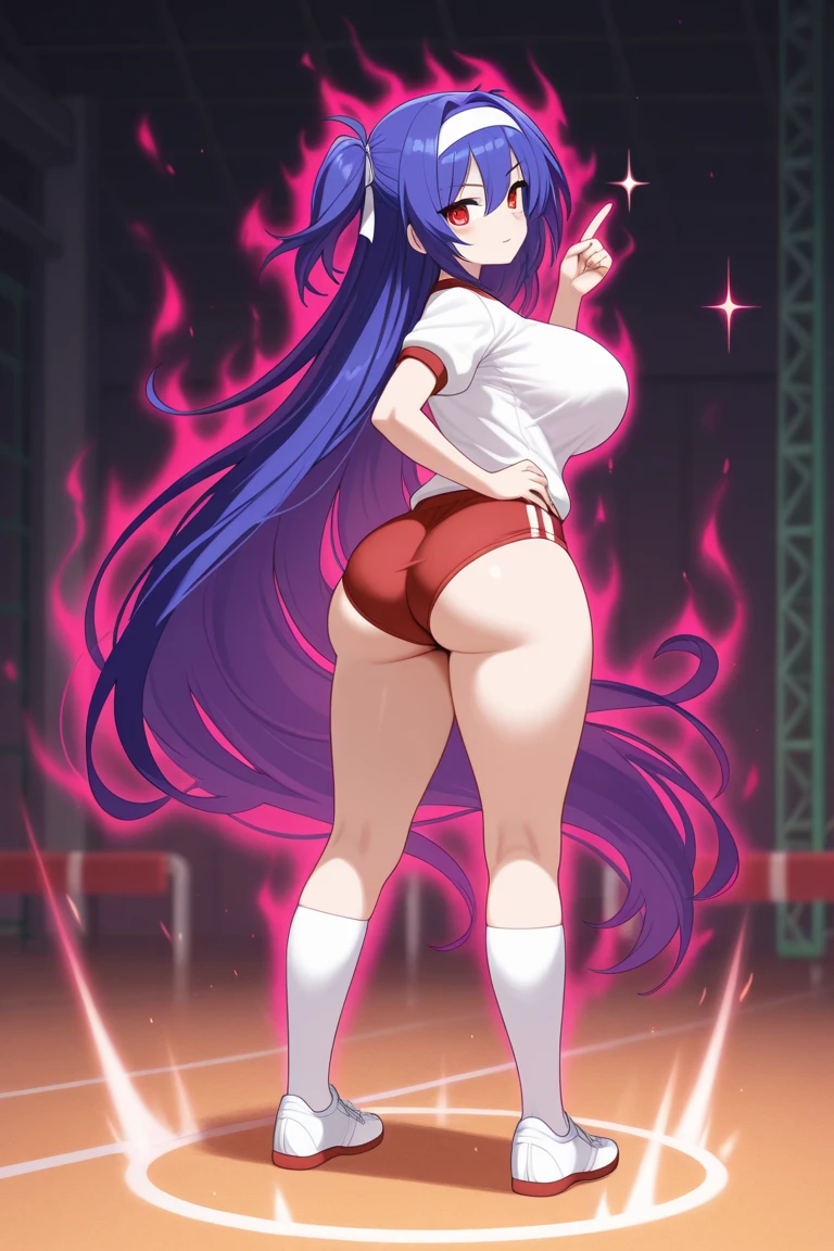 ai hoshino, long hair, bangs, (purple eyes:1.1), purple hair, (symbol-shaped pupils:1.5), nsfw, large breasts, naked, nude, sea, Highway, flooded, running, Building FIRE, Heavy snowfall, Peeing, lactation, projectile lactation