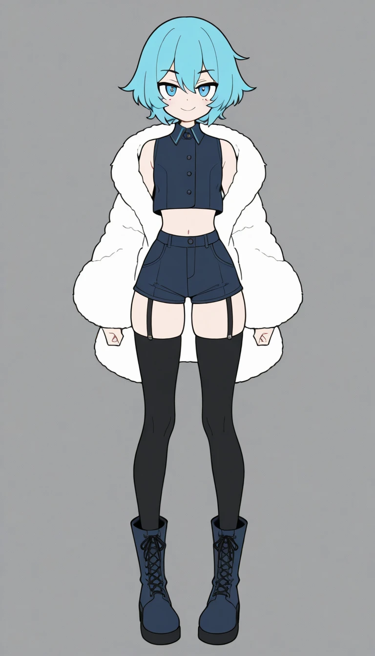 (8K, Best Quality, Ultra Detailliert, Highres, Absurdres, Perfect Anatomy:1.5, Masterpiece:1.5), (((Solo, 1 Cute Girl))), (((perrine h. clostermann, perrine clostermann))), (((Yellow Eyes))), (((Black Glasses:1.2))), (((Long Long Hair:1.3, Bangs, Blust Bangs, Blonde Hair))), (((Black Cat Ears, Black Cat Tail))), (Slender Body, Dwarf:0.7), (((Small Breasts:1.2))), ((Big Hips:1.1)), (Smile:0.8), (Evil Smile:0.4), (Blush:0.8), (((White Bikini))), (Choker, Neck Ribbon), ((Knee-Highs)), ((Sandals)), (Full Body), (Heart, 