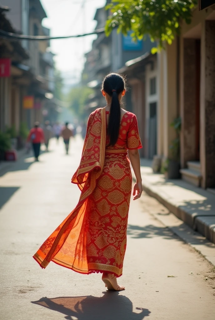 A Bangladeshi girl is standing in an attractive pose