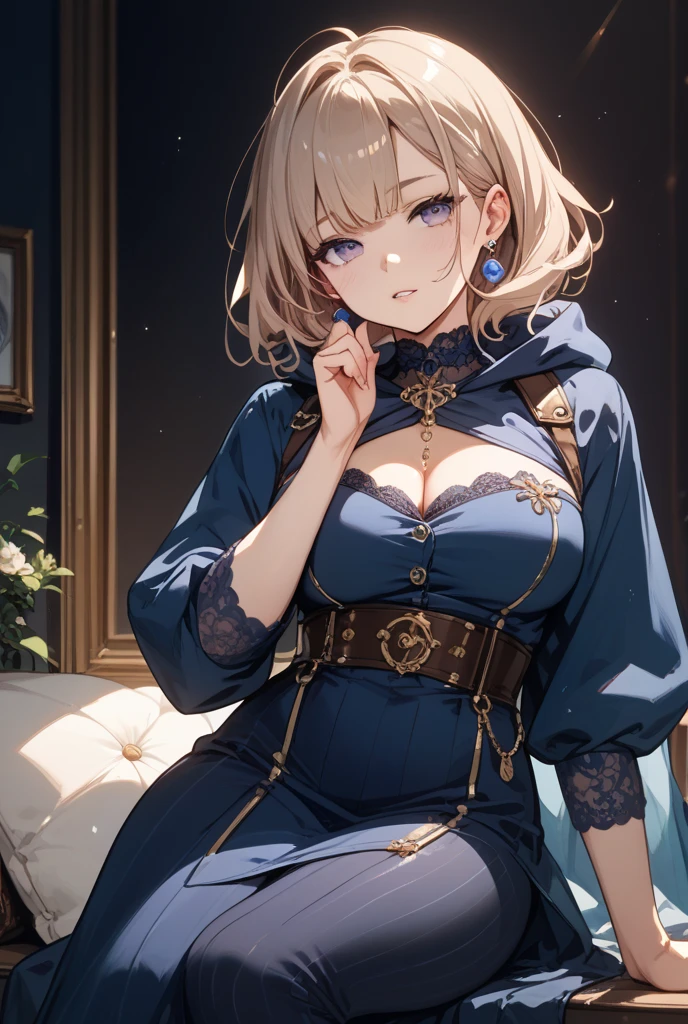4k、Super detailed、official art、Luminedef、Maid clothes、、((A man's hand grasping the breast from below、Fingers digging into the chest、grab your chest、lift the chest、perfect face、Please reflect your perfect facely on your chest、、blush、、Male and female whole body,Man attacks girl(perfect face,perfect eyes),huge breasts ,sexually aroused man、surrounded by men、fingers dig into chest、lift the chest、Bring your tongue closer to your chest、,hands on crotch seat,sexually excited boy、trance、joy、Provocative look with a man、Man grabs woman'Sweaty hands on my waist、、brainwashed、A painful look、My clothes are wet and transparent