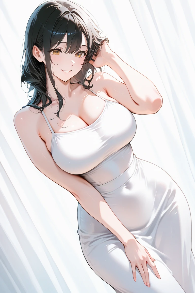 Beautiful, Sexy lady, beauty smile, blush on.