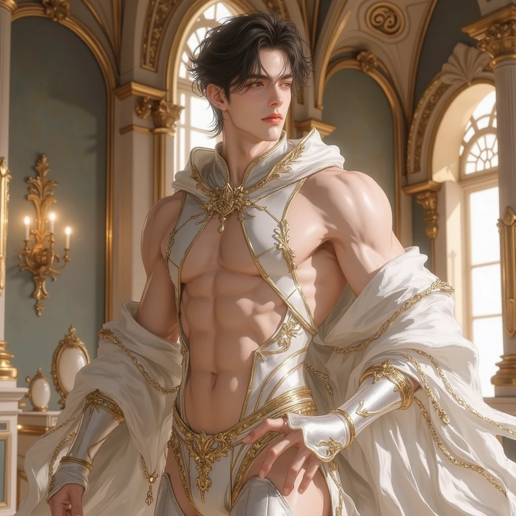 (8k,photorrealistic RAW photograph Maximum quality;1.4) (1 Korea boy) Super handsome king of the underworld (lifelike face) (hair with red roses, Short hair in the wind) slenderbody Muscular and macho big pink eyes Aristocratic metallic costume with red roses Red roses decoration in the wind Fangs peeking out of the mouth Pointed claws a seductive gaze Beautiful expression A hyper-realistic (King of the Underworld) appealing (real looking skin) super high resolution high détail Luxurious pants with metallic red roses Aura of red roses emanating from the body effect metallic cover red roses