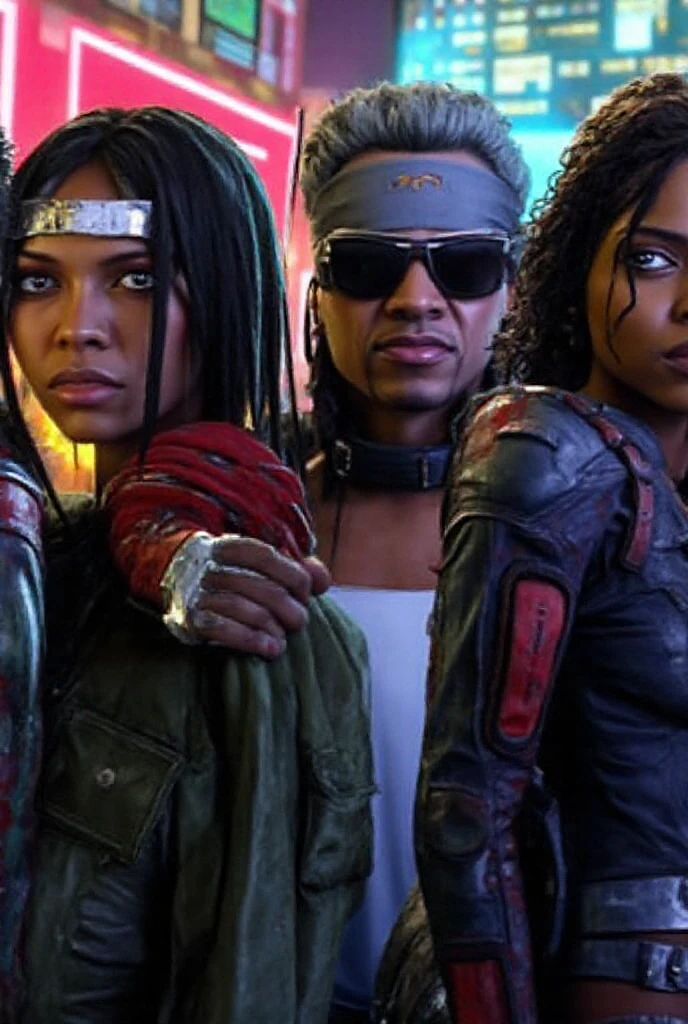 Three teenagers who have powers, a boy who can turn into a bear, a girl who has ice punch powers, a girl who has electrical powers