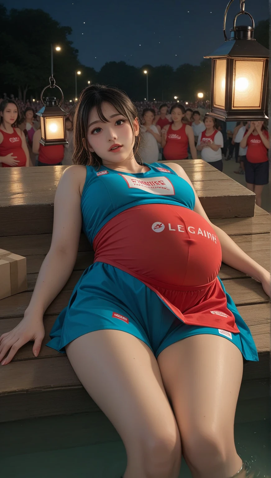 Couple, woman and man, Beautiful big breastokeh), indoors, detailed luxury living room, gentle and charming beautiful goddess, Korean(kpop-idol), solo, necklace, oval face, double eyelids, smart, good hands, good feet, Natural, (from below angle), (glossy skin:1.05), ((low angle)), Perfect figure, (k, UHD, RAW photo, best quality, masterpiece:1.4), (realistic, photo-realistic:1.37), ultra high res, photon mapping, radiosity, physically-based rendering, professional soft lighting, blue eyes, mask, (curly hair), (woman bigs tits)