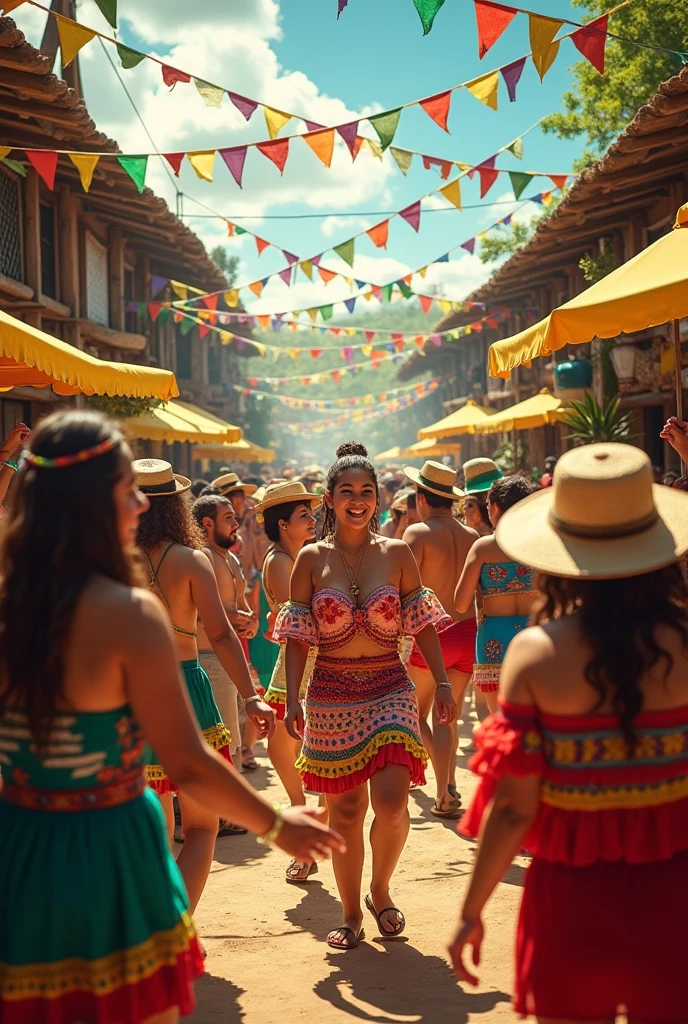 Create an image of fun in Latin America