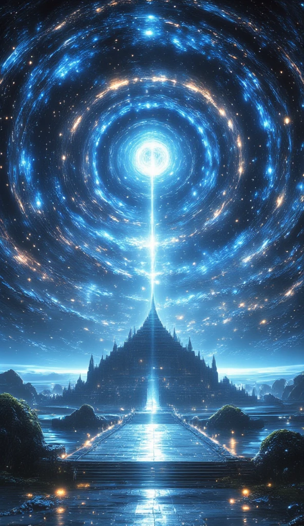(( Astonishingly )),(masterpiece:1.2), a white temple in outer space in ...