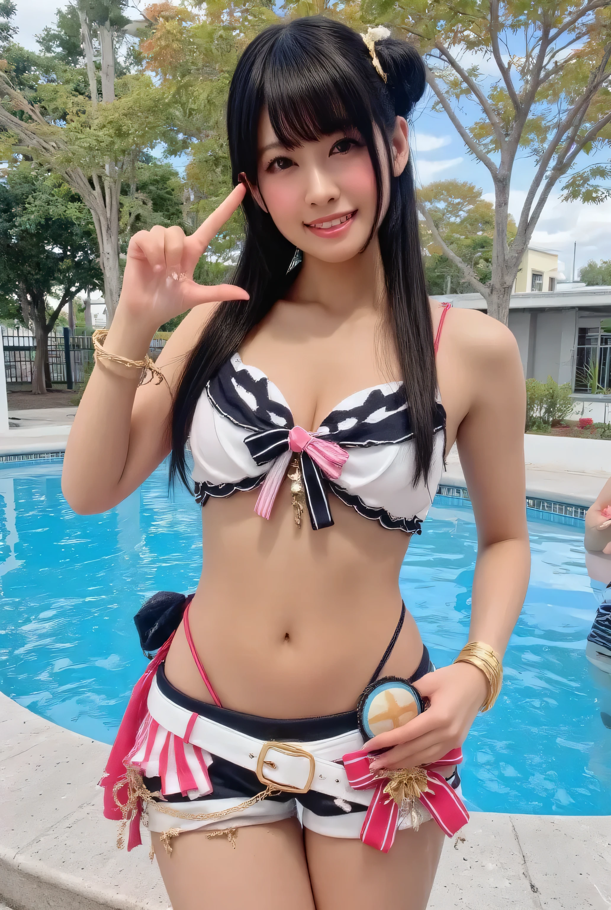 very noble、Japanese、gravure idol、magazine、 cover、pornstar、human erections、pool side、she's horny and cute 、BIG VIEW、The best legs、Best Gravure Poses、Best Sexy Poses、best performance、Best model pose、sexy posing、Gravure photoshoot、Boldly highlight your chest、My chest is being rubbed、The healthiest tanned, dark skin、the most beautiful black haired short bob、 Wear revealing clothes、 Sensual and Attractive 。sexy thong、Wear sexy lingerie in the most sensual pink 。。。。。、 Vibrant Color Styles 、 It will captivate you with the best images in the best situations .。 this is細部にまで細心の注意を払った高品質の製品です、Expressed from head to toe、detailed expression from the tips of the hands and feet、in the most erotic poses 。Sexy proportions。 hang it to cover your forehead 。 Beautiful Face。 High quality feel is the best 。 Obscene Expression 。Those eyes staring at me are beautiful。 stroking that head with a gentle smile 。Beautiful white teeth、big 、 G cup breasts、Panting expression、90 cm plump bust、Serving with a beautiful chest、 very beautiful body、this is、 Leaned forward.、Highlight your beautiful belly and breasts、ultra high resolution、BEAUTIFUL IMAGES 。 vivid details 。Delicate expression around her eyes 、トップクラスの性能 ultra high resolution 細部まで美しく表現 健康な身体が美しく見える つま先まで表現、4K high resolution 8K high resolution