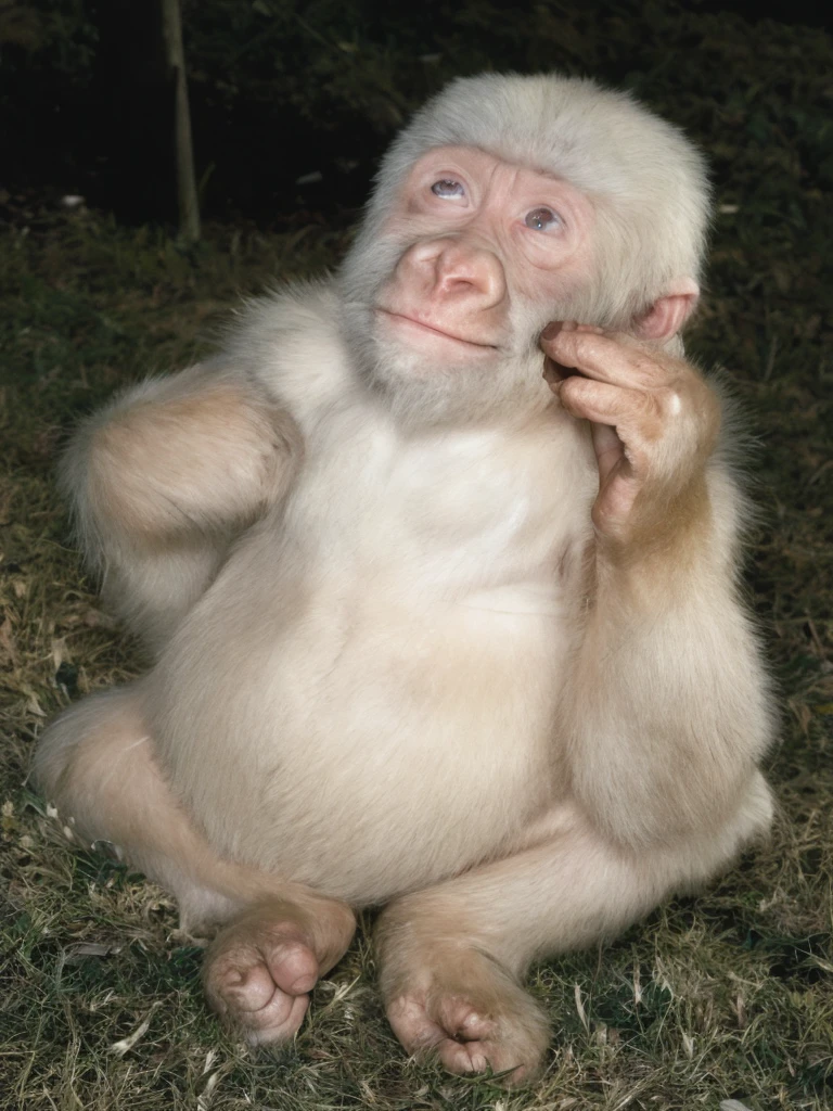 Big white monkey