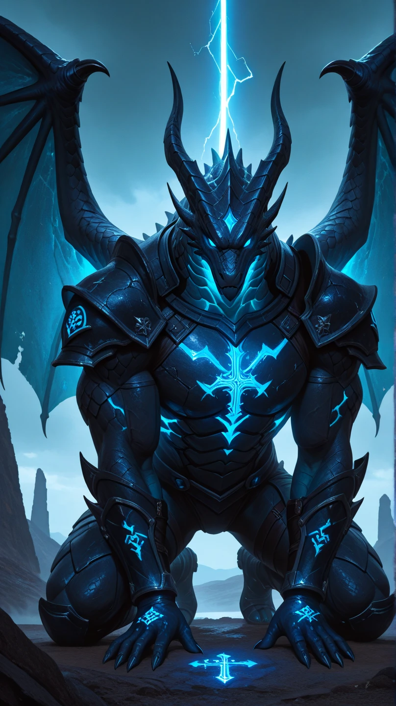 (Maximum Quality: 1.3, Masterpiece: 1.2), Dark Magic Style, Surrealist Art, Final Fantasy Art, Demon Dragon of Extinction, Demon Dragon Dark, Solo, Turquoise Eyes, Lightning Thunder, Lightning Laser, Armageddon, Dragon Wings *1.5, Perspective from below, Top Works, Super Detail, Official Art, Magic Art, Extreme Resolution.