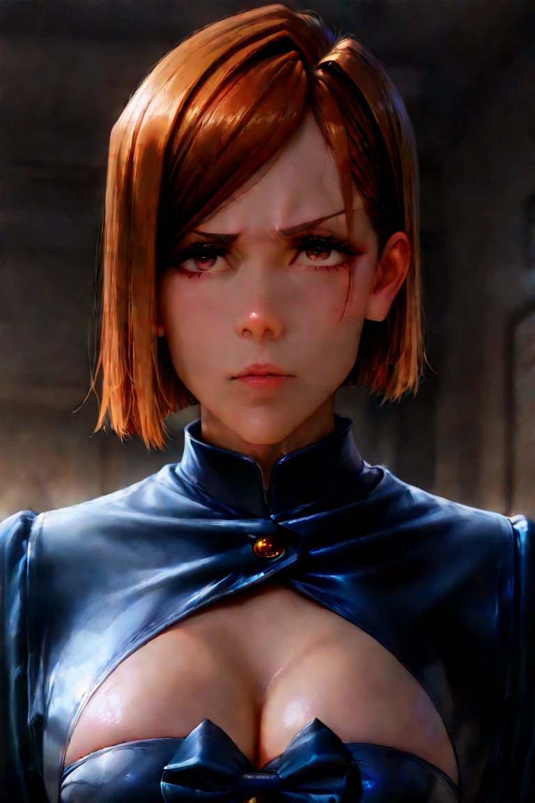 Joanna Dark,solo,short hair,blue eyes,red hair, blush, sitting, from above,
Blue cropped jacket, bodysuit,gloves,fingerless gloves,unzipped cleavage, nipples,
standing, upper body, smile, teeth, close up,
cruise ship, night, stars,
(insanely detailed, beautiful detailed face, beautiful detailed eyes, masterpiece, best quality)