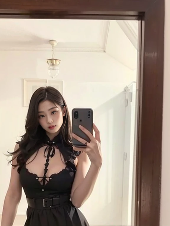 Arafa woman takes selfie wearing black corset, 18 years, 21 years, 22 years, 16 years, 23 years, half asian, 2 4 anode, 2 7 Arnos, 1 8 me, 20 years later, 20 years ago, 2 8 anos