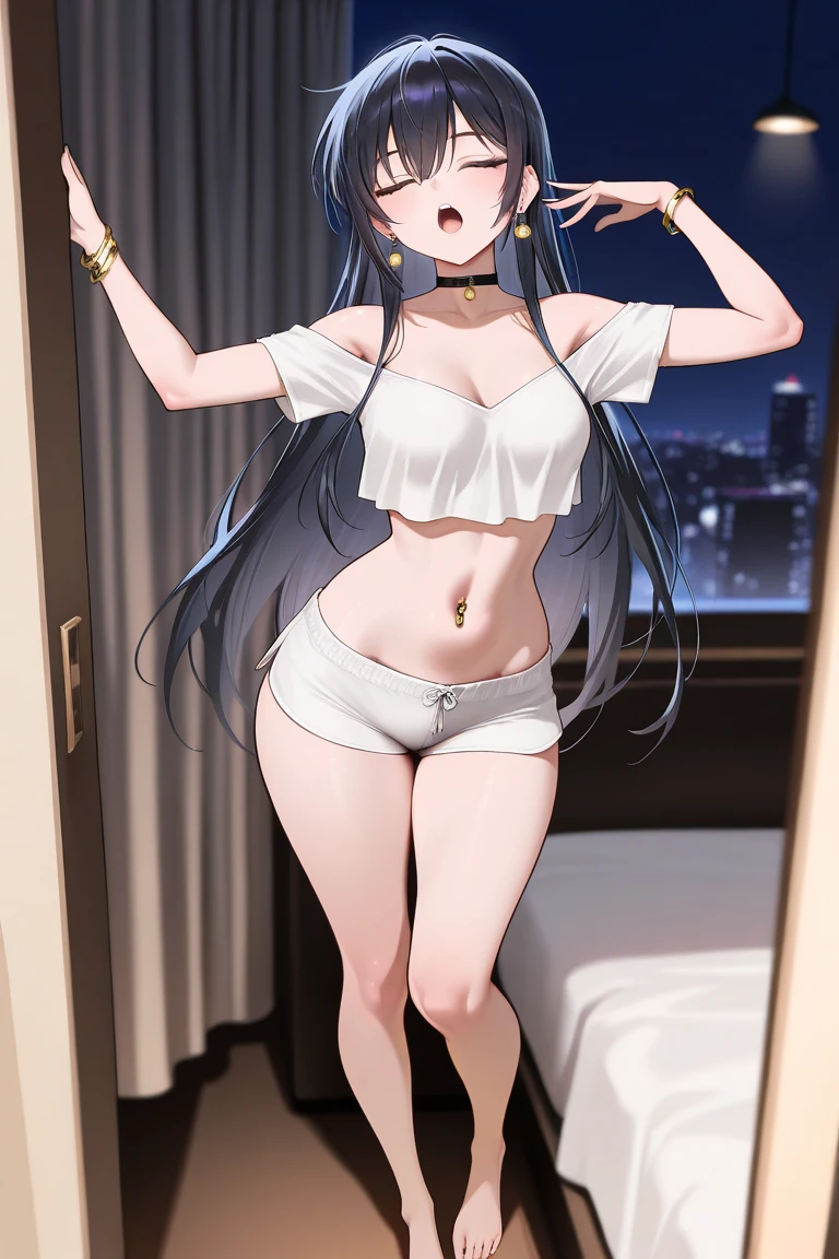 score_9, score_8_up, score_7_up,source_anime, high res image,masterpiece,best quality,girl,cute face,clear skin,clorinde_genshin,panties,