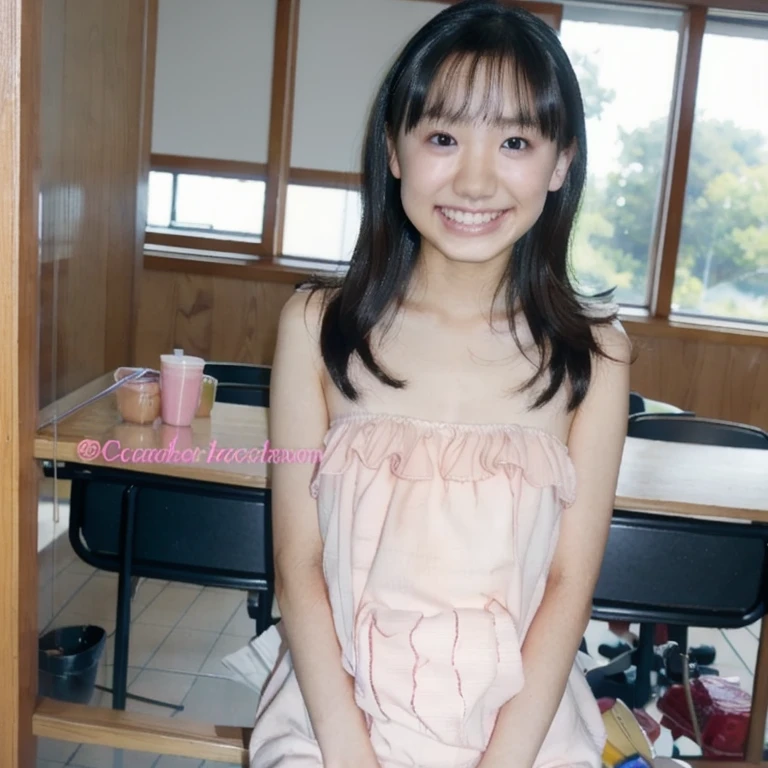 12 year old girl、smile、innocence、play